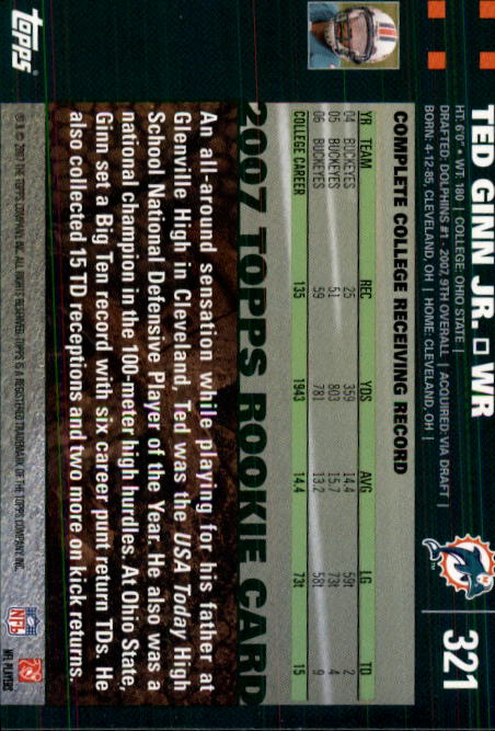 2007 Topps Football (Pick Card From List 288-439) C20 11-24 - Picture 63 of 291