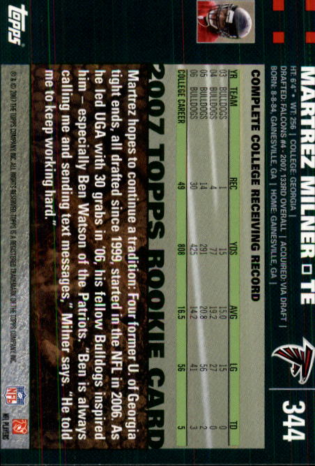 2007 Topps Football (Pick Card From List 288-439) C20 11-24 - Picture 109 of 291