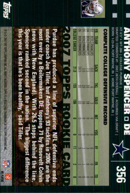 2007 Topps Football (Pick Card From List 288-439) C20 11-24 - Picture 133 of 291