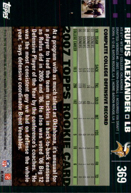 2007 Topps Football (Pick Card From List 288-439) C20 11-24 - Picture 157 of 291