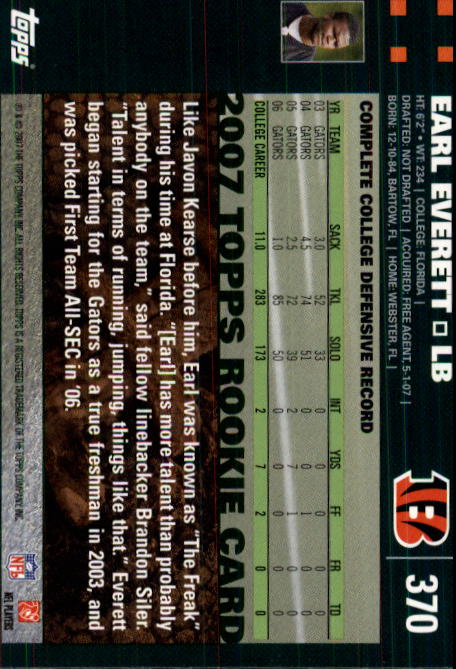 2007 Topps Football (Pick Card From List 288-439) C20 11-24 - Picture 159 of 291