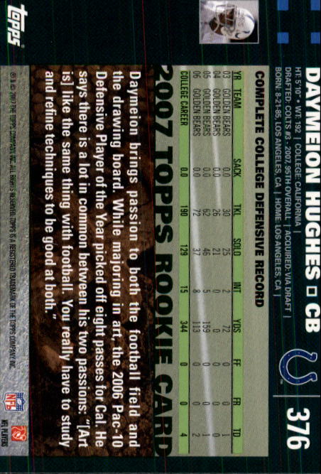 2007 Topps Football (Pick Card From List 288-439) C20 11-24 - Picture 169 of 291