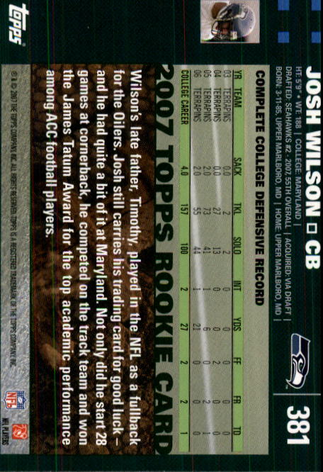 2007 Topps Football (Pick Card From List 288-439) C20 11-24 - Picture 179 of 291
