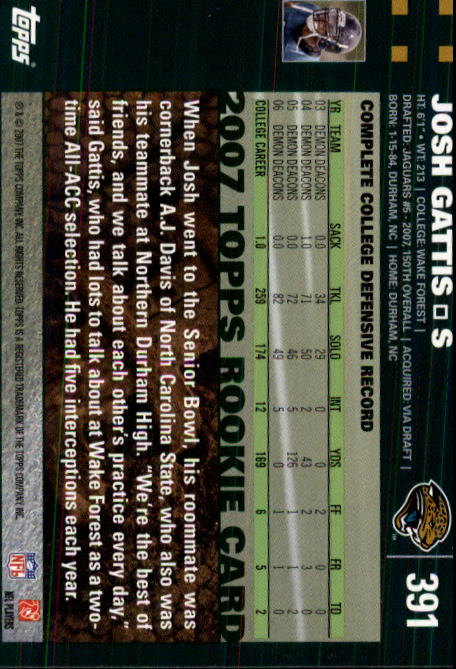 2007 Topps Football (Pick Card From List 288-439) C20 11-24 - Picture 199 of 291