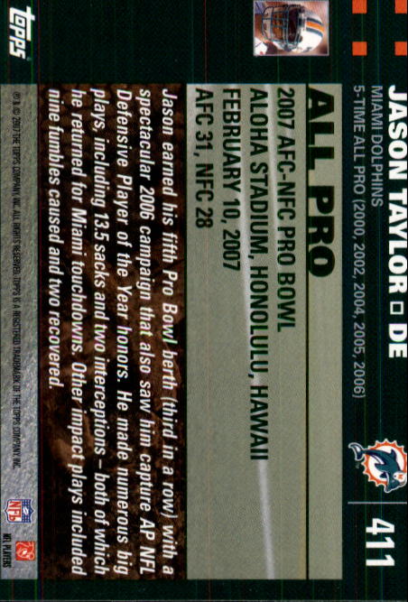 2007 Topps Football (Pick Card From List 288-439) C20 11-24 - Picture 237 of 291