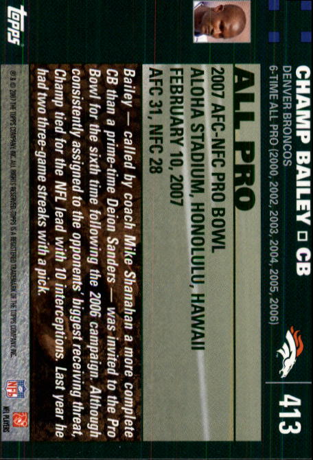 2007 Topps Football (Pick Card From List 288-439) C20 11-24 - Picture 241 of 291
