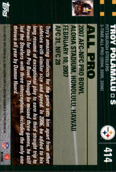 2007 Topps Football (Pick Card From List 288-439) C20 11-24 - Picture 243 of 291