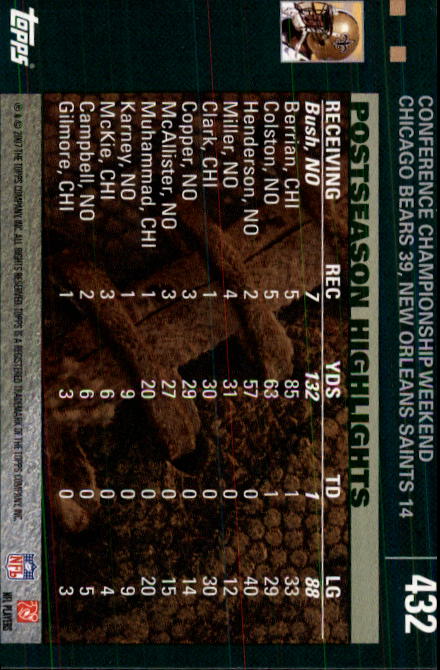 2007 Topps Football (Pick Card From List 288-439) C20 11-24 - Picture 277 of 291