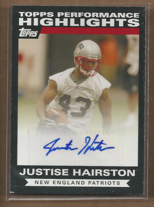 2007 Topps Performance Highlights Autographs #THAJH Justise Hairston F