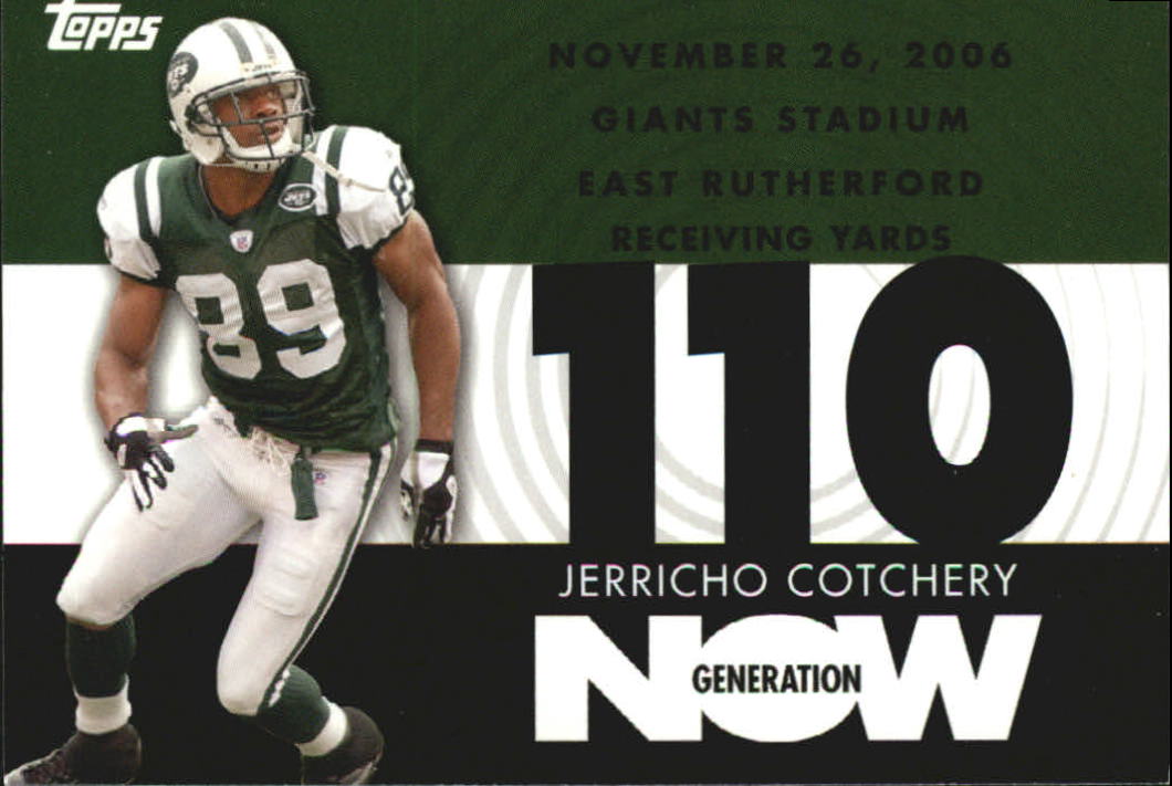 2007 Topps Generation Now #JCO2 Jerricho Cotchery