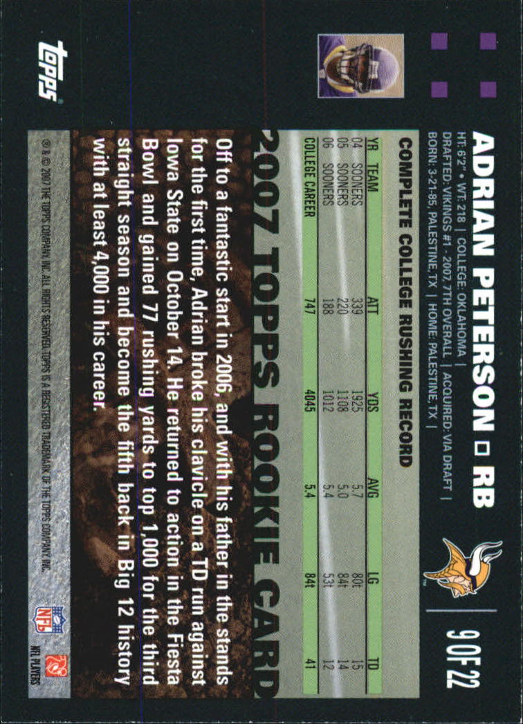 2007 Topps Turn Back the Clock Football - Choose Your Card - Picture 19 of 42