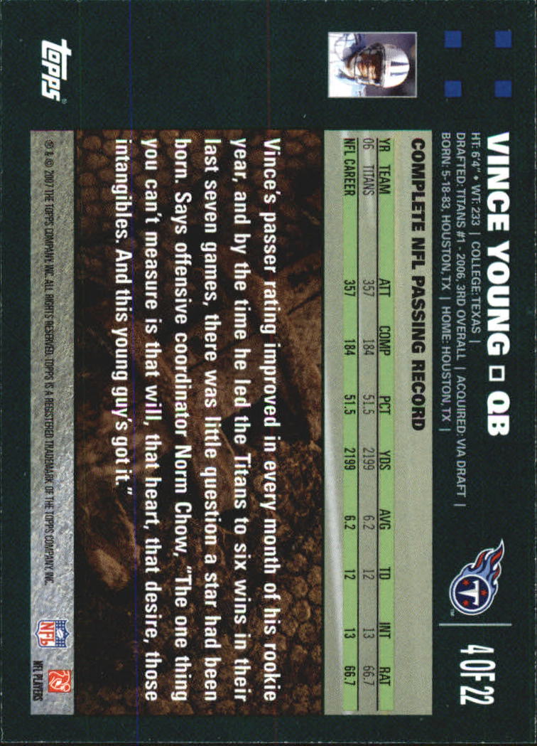 2007 Topps Turn Back the Clock Football - Choose Your Card - Picture 9 of 42