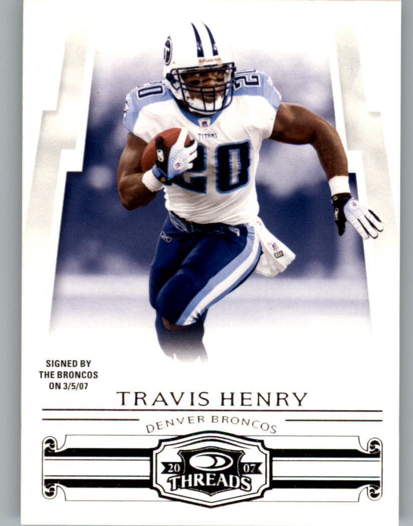 2007 Donruss Threads #54 Travis Henry