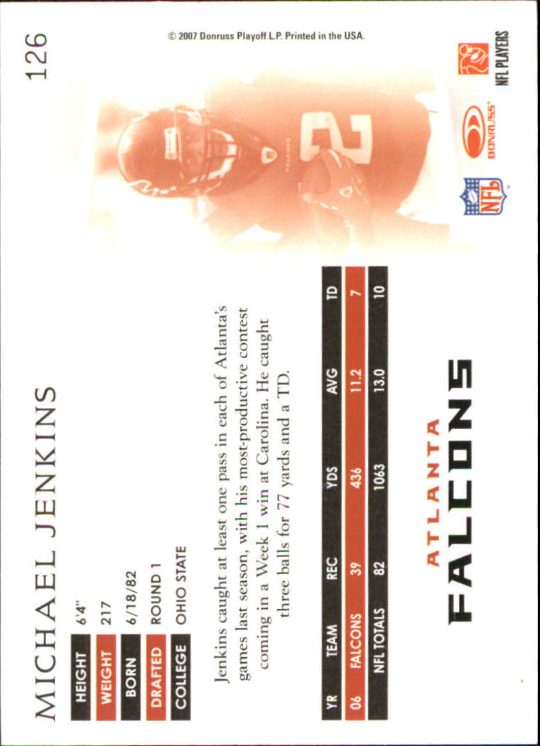 A0654- 2007 Donruss Threads FB #s 1-225 +Inserts -You Pick- 15+ FREE US SHIP - Picture 166 of 289