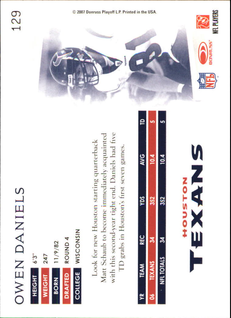 A0654- 2007 Donruss Threads FB #s 1-225 +Inserts -You Pick- 15+ FREE US SHIP - Picture 172 of 289