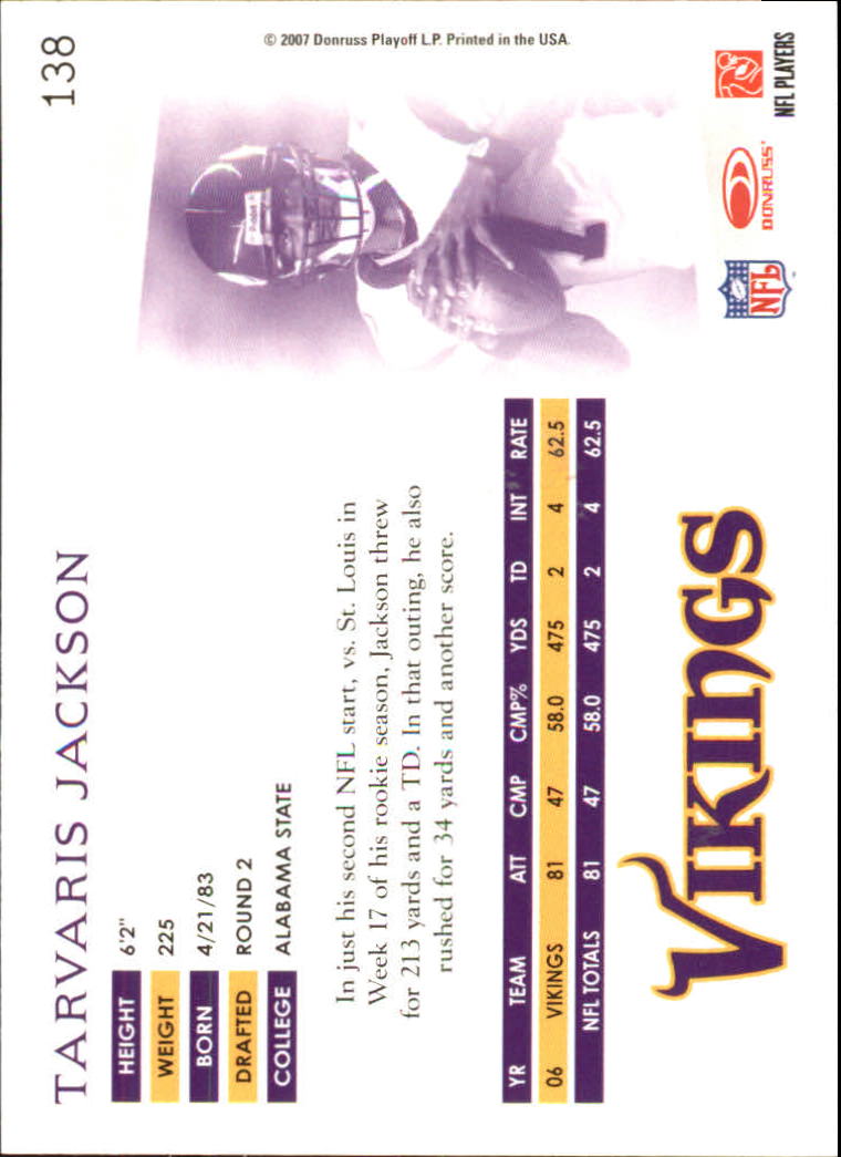 A0654- 2007 Donruss Threads FB #s 1-225 +Inserts -You Pick- 15+ FREE US SHIP - Picture 190 of 289