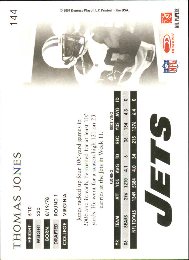 A0654- 2007 Donruss Threads FB #s 1-225 +Inserts -You Pick- 15+ FREE US SHIP - Picture 202 of 289