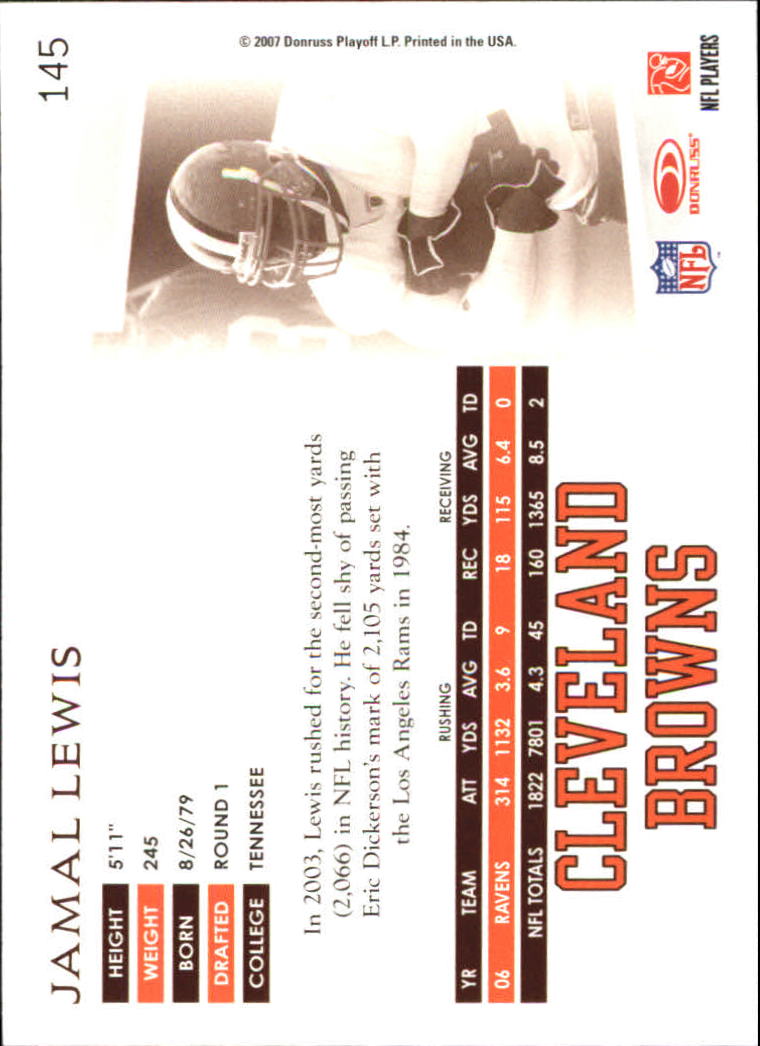 A0654- 2007 Donruss Threads FB #s 1-225 +Inserts -You Pick- 15+ FREE US SHIP - Picture 204 of 289