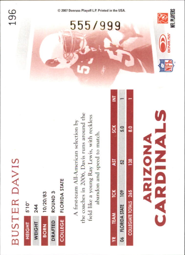 A0654- 2007 Donruss Threads FB #s 1-225 +Inserts -You Pick- 15+ FREE US SHIP - Picture 220 of 289