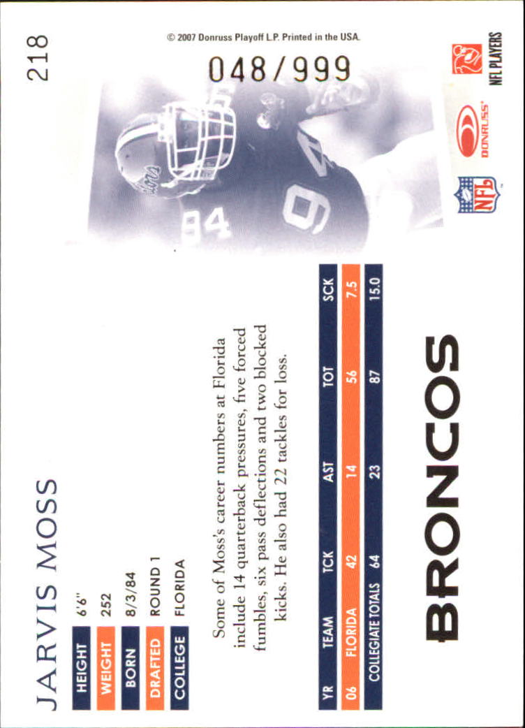 A0654- 2007 Donruss Threads FB #s 1-225 +Inserts -You Pick- 15+ FREE US SHIP - Picture 274 of 289