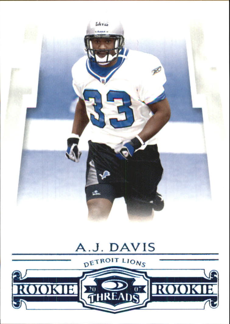 2007 Donruss Threads Retail Blue #181 A.J. Davis