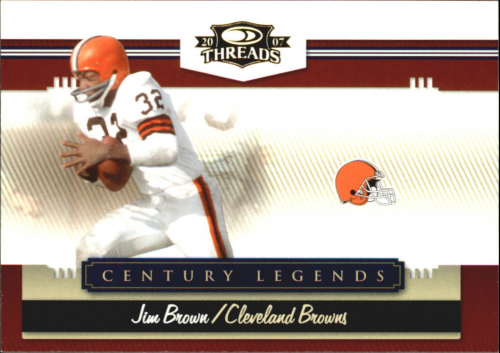 2007 Donruss Threads Century Legends Gold #7 Jim Brown