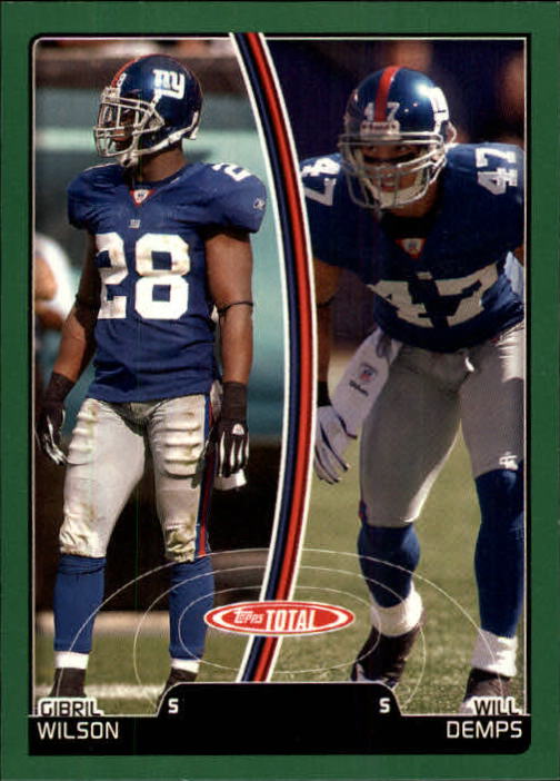 2007 Topps Total #63 Will Demps/Gibril Wilson