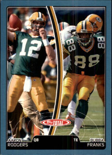2007 Topps Total Blue #383 Bubba Franks/Aaron Rodgers