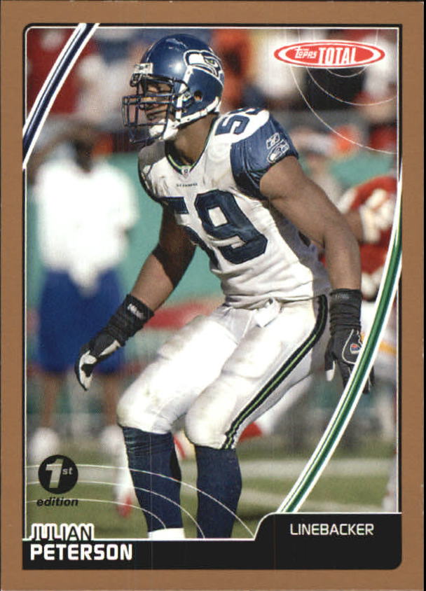 2007 Topps Total 1st Edition Copper #341 Julian Peterson