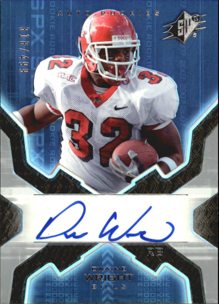 2007 SPx #173 Dwayne Wright AU RC