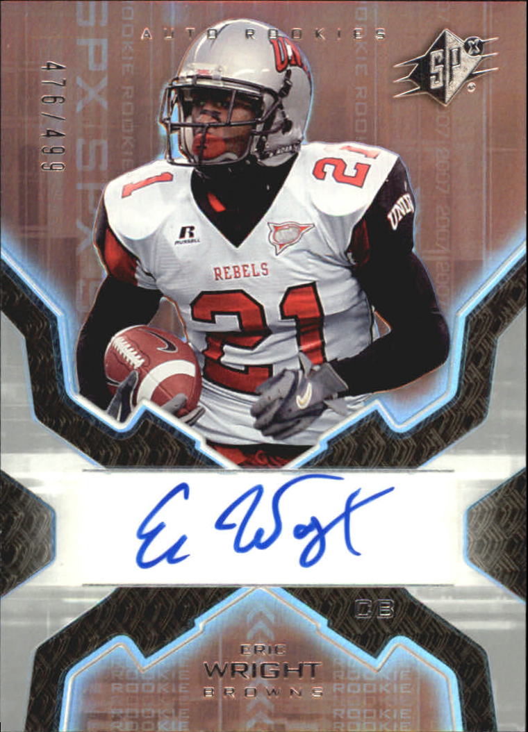 2007 SPx #174 Eric Wright AU RC