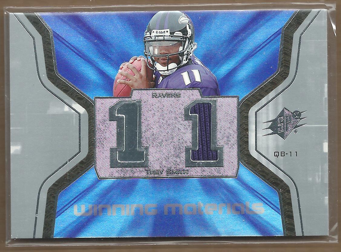 2007 SPx Winning Materials Jersey Number #WMTS Troy Smith