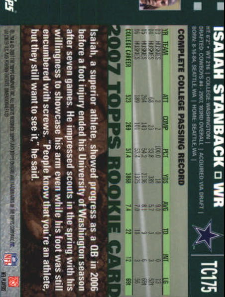 2007 Topps Chrome Football Rookie Card RC Singles - You Choose - Picture 18 of 154