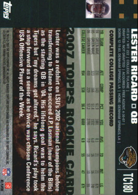2007 Topps Chrome Football Rookie Card RC Singles - You Choose - Picture 28 of 154