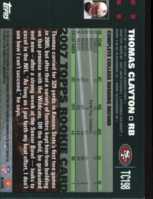 2007 Topps Chrome Football Rookie Card RC Singles - You Choose - Picture 56 of 154