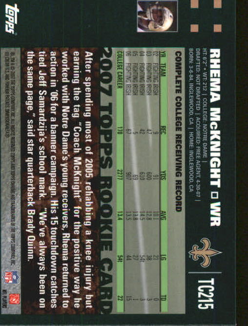 2007 Topps Chrome Football Rookie Card RC Singles - You Choose - Picture 80 of 154