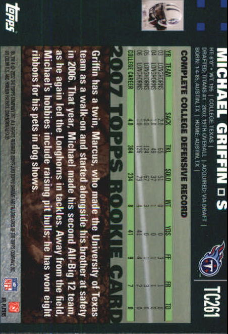 2007 Topps Chrome Football Rookie Card RC Singles - You Choose - Picture 152 of 154