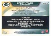 2007 Topps Chrome Brett Favre Collection #BF10 Brett Favre back image