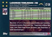 2007 Topps Chrome LaDainian Tomlinson #LT26 LaDainian Tomlinson back image