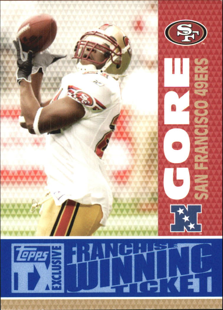 2007 Topps TX Exclusive Franchise Winning Ticket #FG Frank Gore