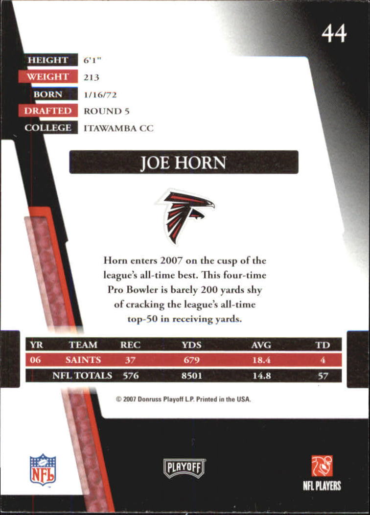 2007 Absolute Memorabilia #44 Joe Horn back image