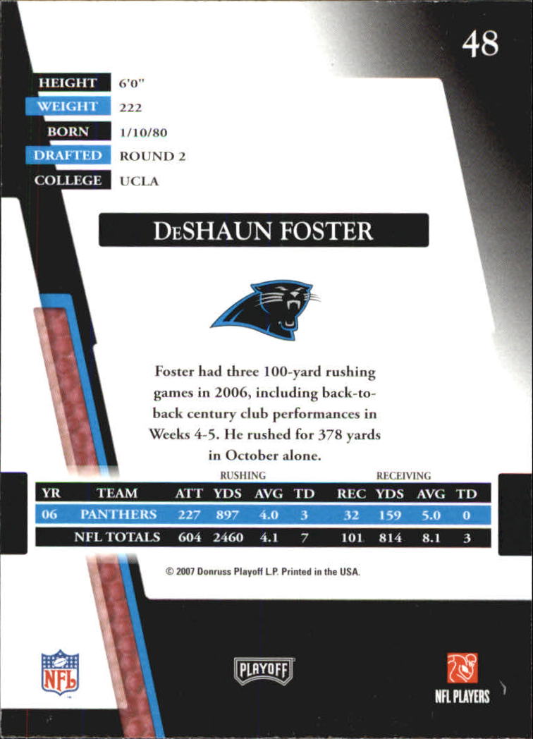 2007 Absolute Memorabilia #48 DeShaun Foster back image