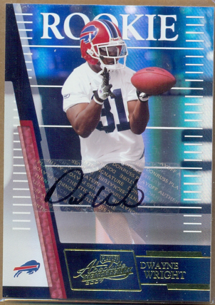 2007 Absolute Memorabilia #220 Dwayne Wright AU RC