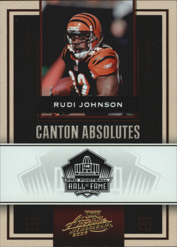 2007 Absolute Memorabilia Canton Absolutes Gold #23 Rudi Johnson