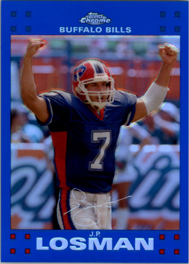 2007 Topps Chrome Football « Blue Refractors » Parallel Cards