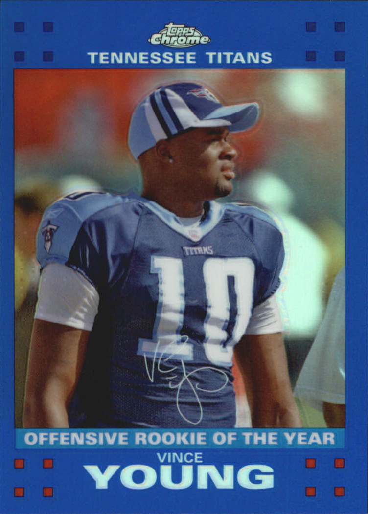 2007 Topps Chrome Blue Refractors #TC107 Vince Young OROY
