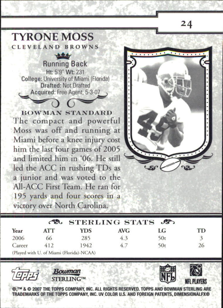 A6146- 2007 Bowman Sterling FB Cards 1-50 +Inserts -You Pick- 15+ FREE US SHIP - Picture 21 of 49