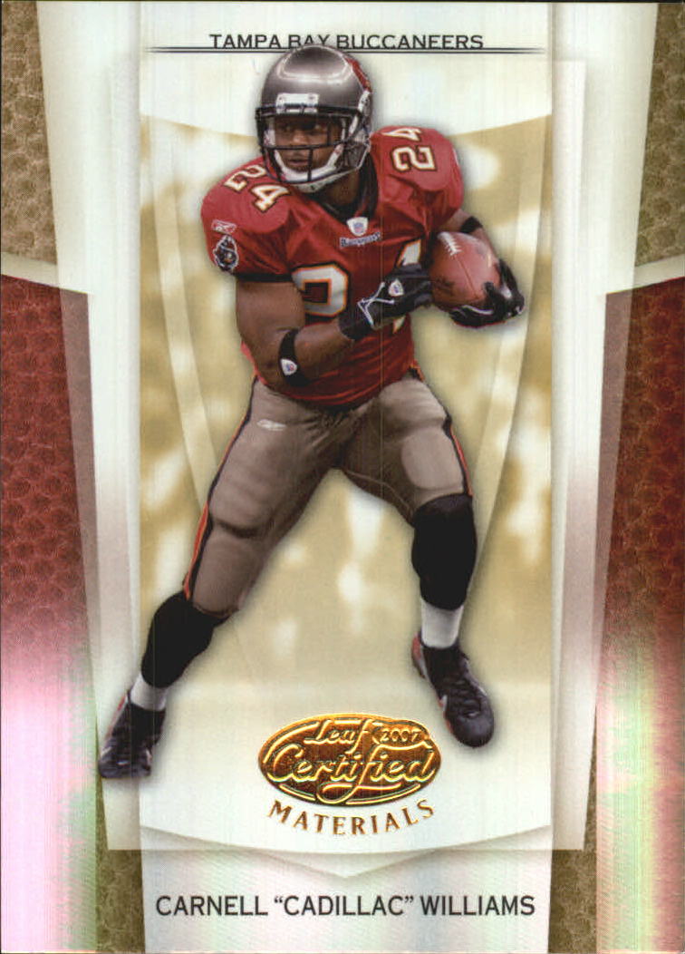 2007 Leaf Certified Materials Mirror Gold #52 Cadillac Williams