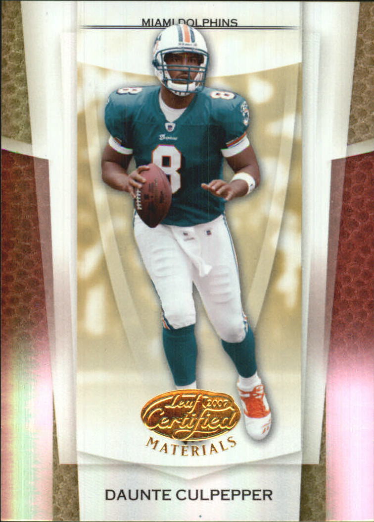 2007 Leaf Certified Materials Mirror Gold #78 Daunte Culpepper