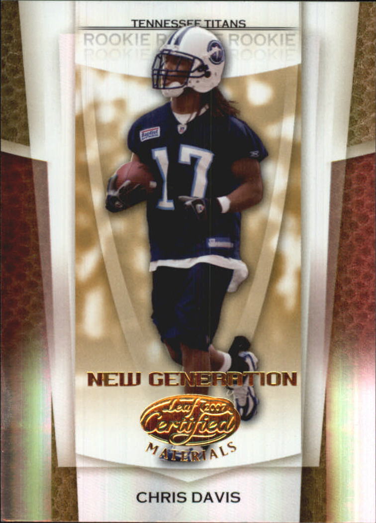 2007 Leaf Certified Materials Mirror Gold #181 Chris Davis